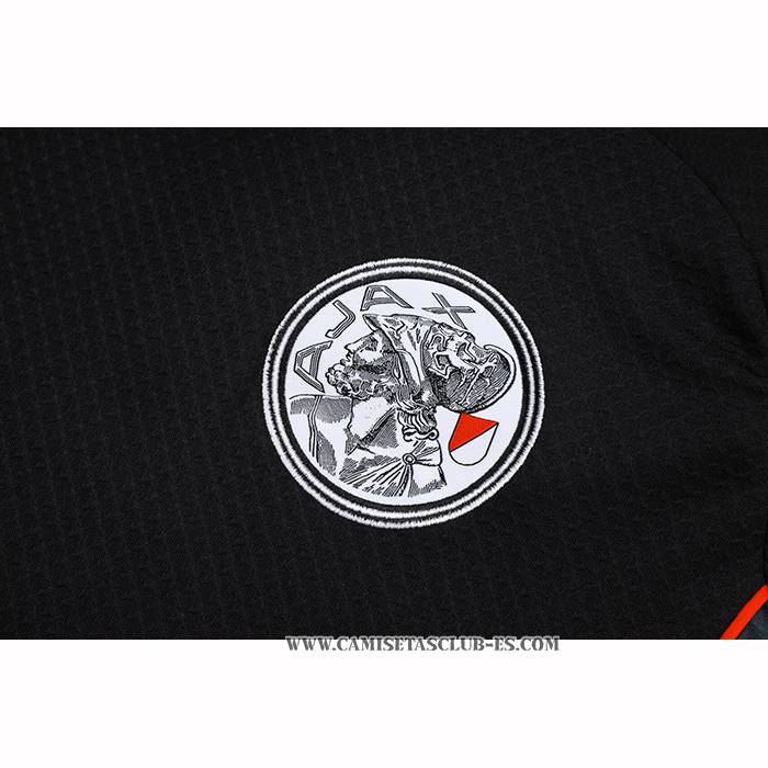 Chandal del Ajax 25-26 Manga Corta Negro - Pantalon Corto